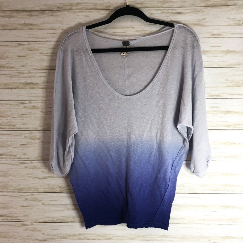 Free people periwinkle ombré top